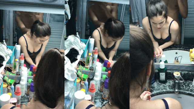 Doggy em trước gương trong nhà vệ sinh - rxeoxhkc.sbs